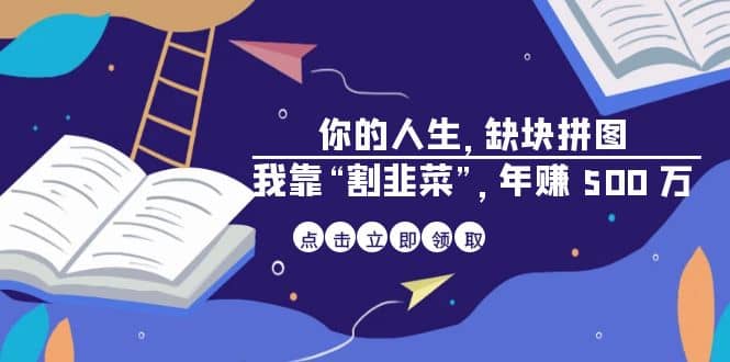 某高赞电子书《你的 人生，缺块 拼图——我靠“割韭菜”，年赚 500 万》